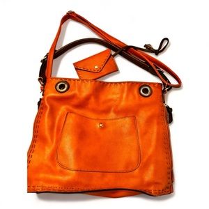 Leather handbag